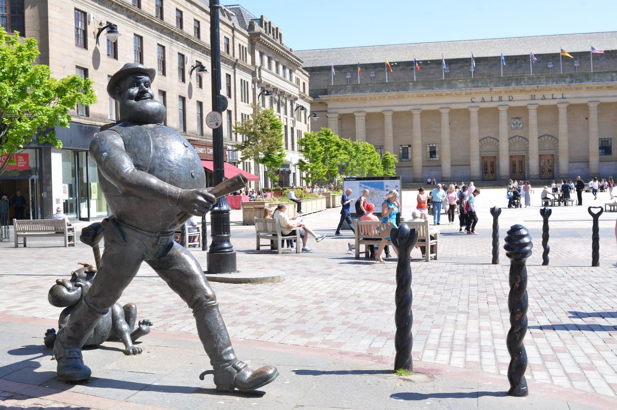 Desperate Dan and Gnasher - Image courtesy of Dundee - One City Many Discoveries